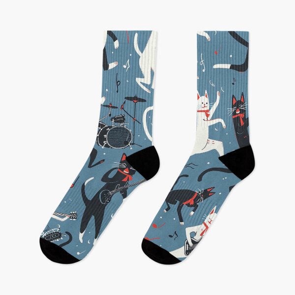 Artikelvorschau, Schaukelkatzen - Vektor-Kunstdruck entworfen und verkauft von 33wolvesdesigns.