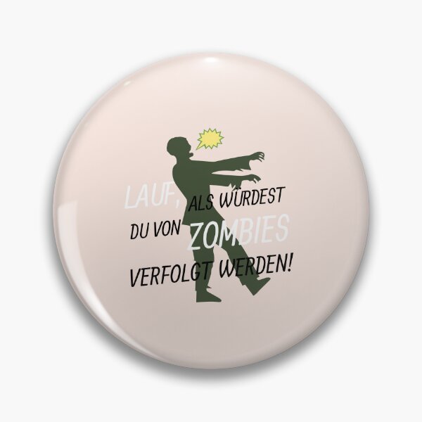 Item preview, Lauf, ALS WÜRDEST DU VON ZOMBIES VERFOLGT WERDEN! | Pastel Pink Background designed and sold by RM-Journey.