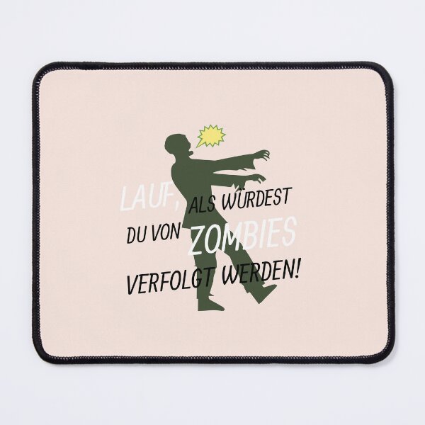 Item preview, Lauf, ALS WÜRDEST DU VON ZOMBIES VERFOLGT WERDEN! | Pastel Pink Background designed and sold by RM-Journey.