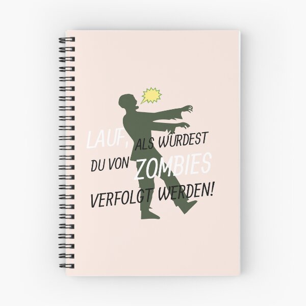 Item preview, Lauf, ALS WÜRDEST DU VON ZOMBIES VERFOLGT WERDEN! | Pastel Pink Background designed and sold by RM-Journey.