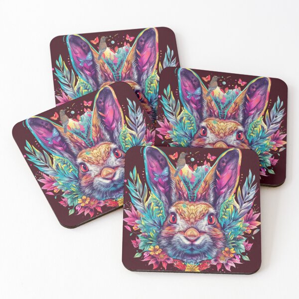 Item preview, Expressive Bunny Jungle Logo: Vibrant Vector designed and sold by Ace Apparel  Attire.