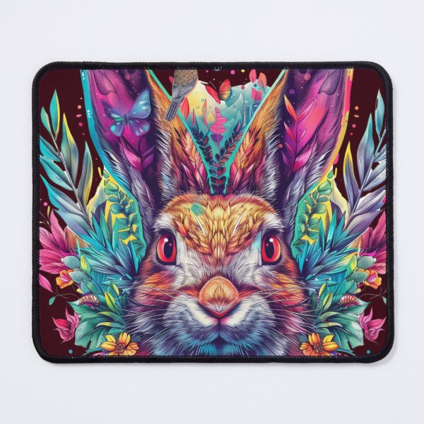 Item preview, Expressive Bunny Jungle Logo: Vibrant Vector designed and sold by Ace Apparel Attire.