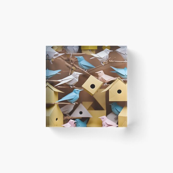 Item preview, Origami Art - Avian Abodes: A Tale of Birds and Their Boxes designed and sold by ArtfulFolds.
