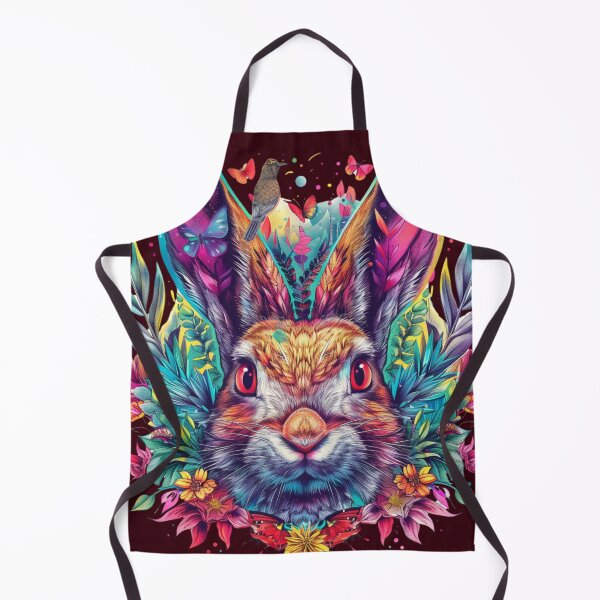 Item preview, Expressive Bunny Jungle Logo: Vibrant Vector designed and sold by Ace Apparel Attire.