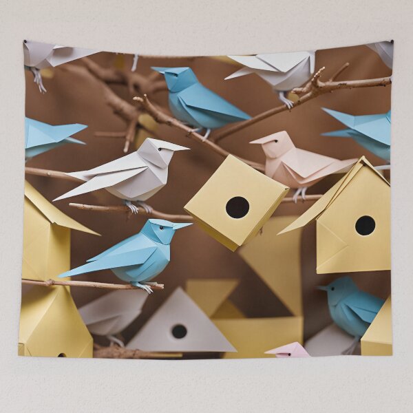 Item preview, Origami Art - Avian Abodes: A Tale of Birds and Their Boxes designed and sold by ArtfulFolds.