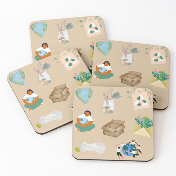 Item preview, Eco Happy Sticker Pack designed and sold by alykalydaly.