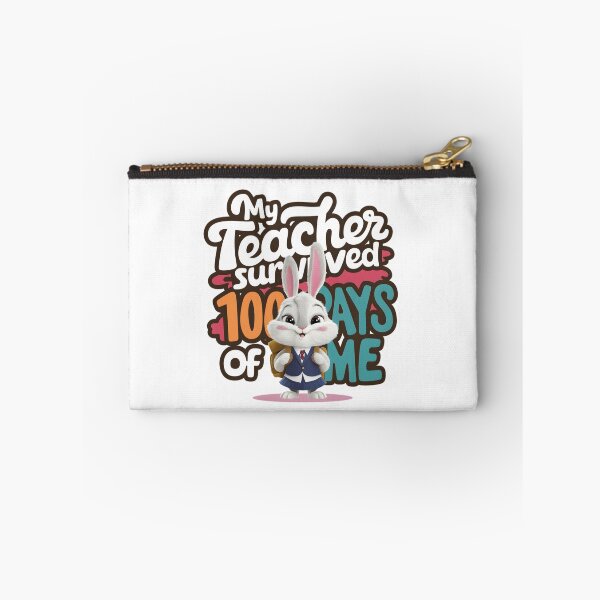 Item preview, My teacher survived 100 days of me - funny bunny designed and sold by Micjr.