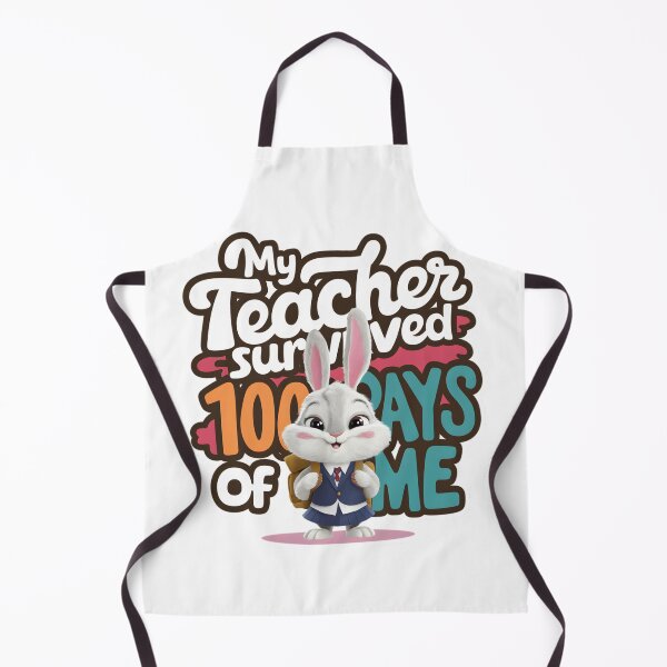 Item preview, My teacher survived 100 days of me - funny bunny designed and sold by Micjr.