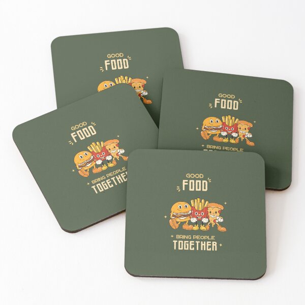 Item preview, Good Food Bring People Together | Green Background designed and sold by RM-Journey.