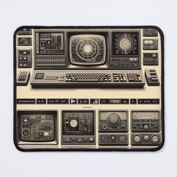 Item preview, Retro Futuristic Control Panel designed and sold by FarBeyound.