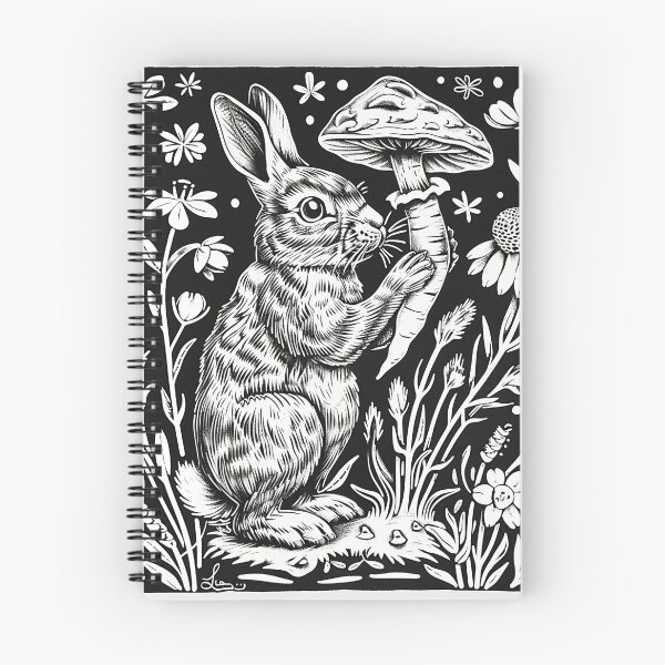 Item preview, Linocut Lagomorph designed and sold by Retro Type.