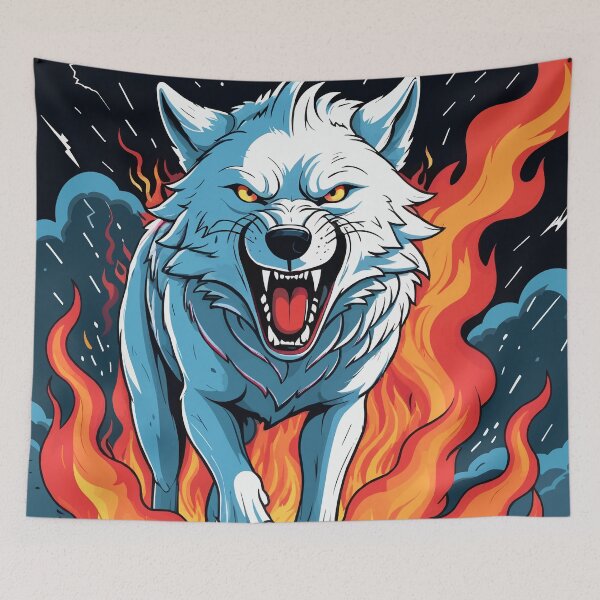 Item preview, Fierce Arctic Wolf designed and sold by WildlifeInc.