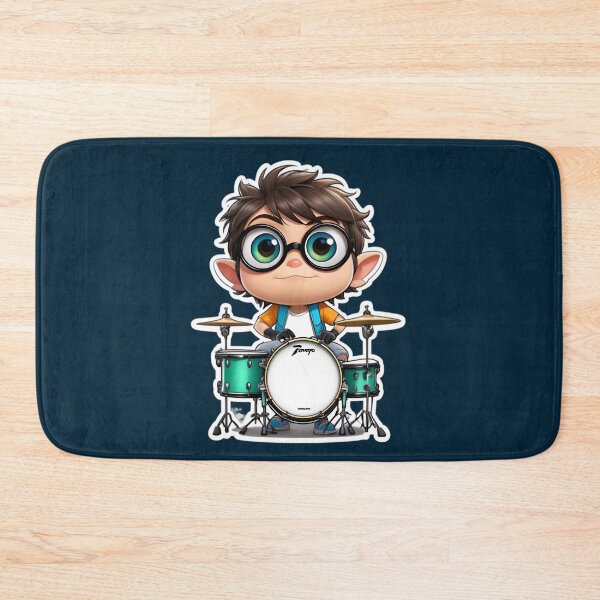 Item preview, Rockstar Boy On Drumset designed and sold by TheArtOfPat.
