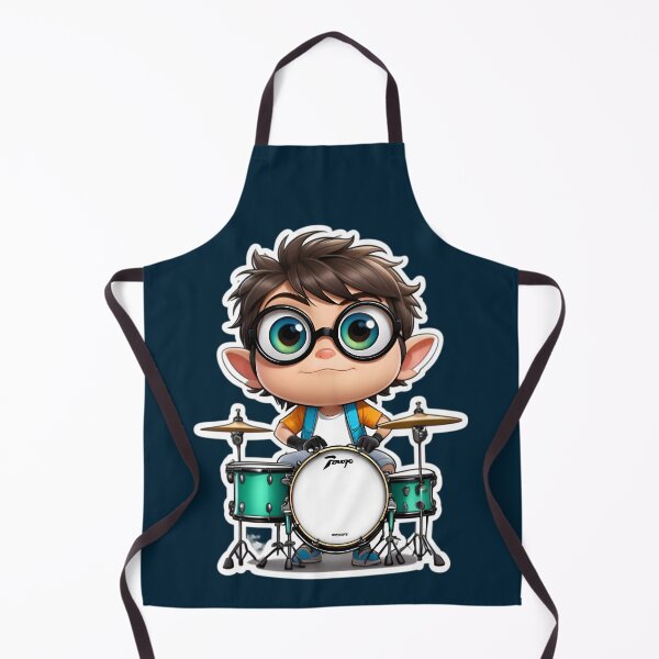 Item preview, Rockstar Boy On Drumset designed and sold by TheArtOfPat.