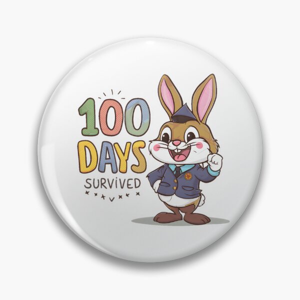 Item preview, My teacher survived 100 days of me - funny bunny designed and sold by Micjr.