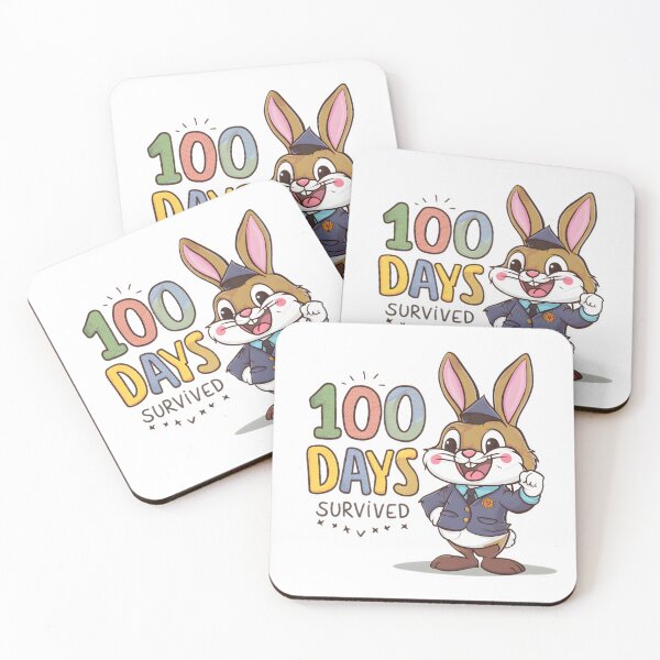 Item preview, My teacher survived 100 days of me - funny bunny designed and sold by Micjr.