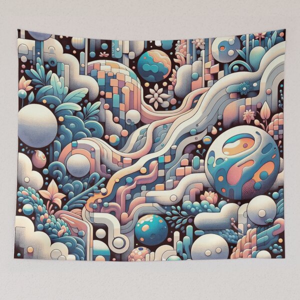 Item preview, Surreal Cosmic Flowscape designed and sold by FarBeyound.
