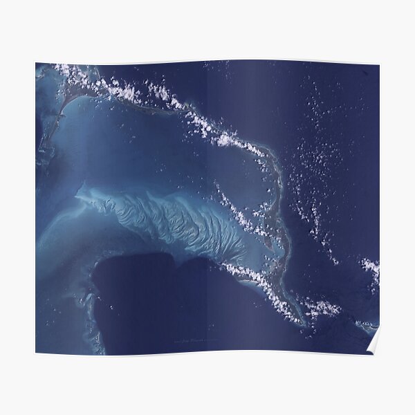 Shoals off Bahamas Eleuthera Island Poster
