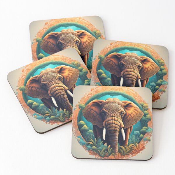 Item preview, Elephant Mandala designed and sold by Conservation Art Emporium.