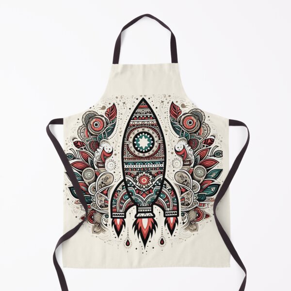 Item preview, ETHNIC PATTERNED ROCKET designed and sold by KoalaArtStudio.