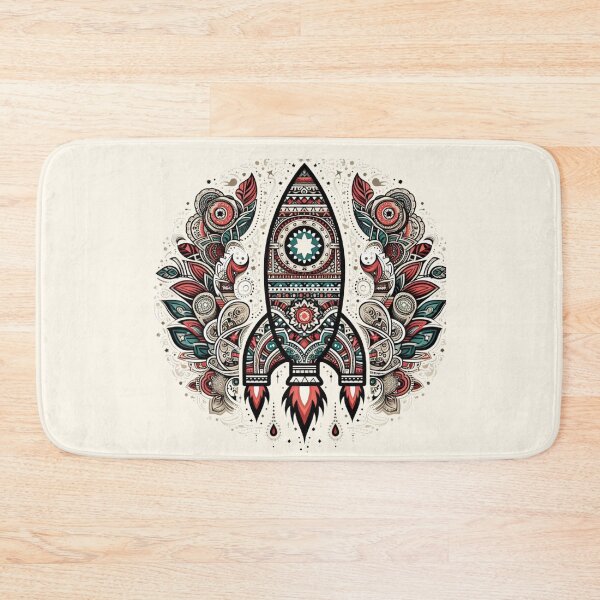 Item preview, ETHNIC PATTERNED ROCKET designed and sold by KoalaArtStudio.