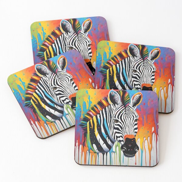 Item preview, Rainbow Zebra designed and sold by Conservation Art Emporium.