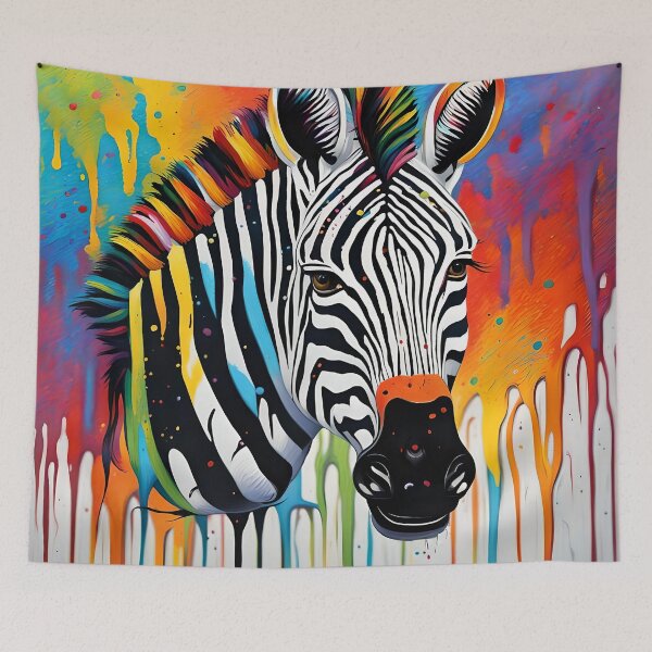 Item preview, Rainbow Zebra designed and sold by Conservation Art Emporium.