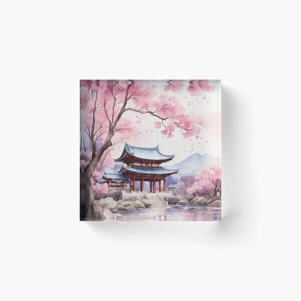 Artikelvorschau, Asiatische Landschaft mit Sakura-Blüte entworfen und verkauft von natalielaf.