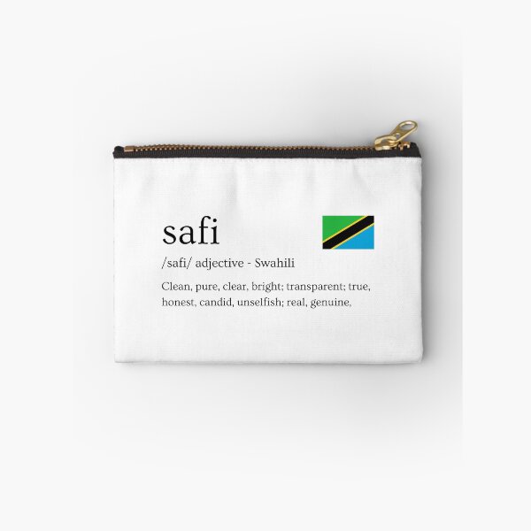 Item preview, Dictionary definition of the swahili word 'safi' designed and sold by Firikokoz.