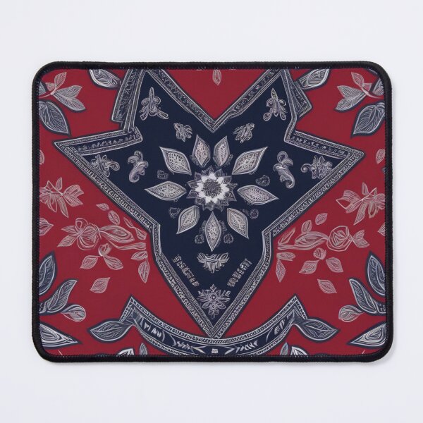 Item preview, RogerPattern - "Dynamic Fusion: Red, Blue, and White Bandana Print" designed and sold by RogerPattern.