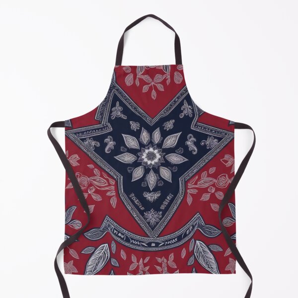 Item preview, RogerPattern - "Dynamic Fusion: Red, Blue, and White Bandana Print" designed and sold by RogerPattern.