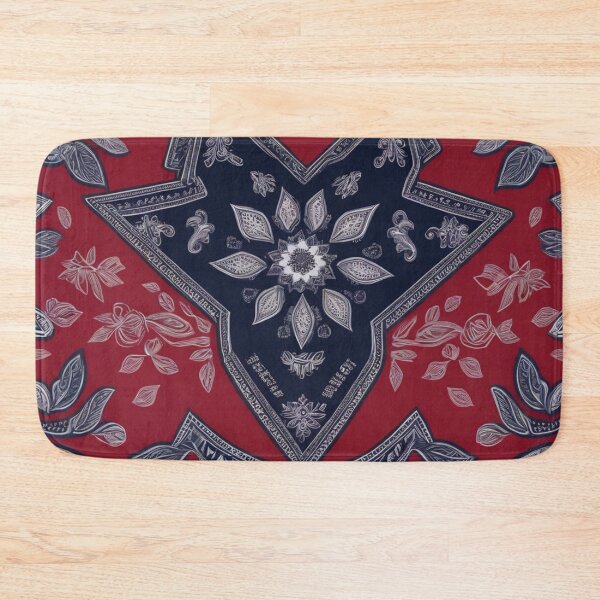 Item preview, RogerPattern - "Dynamic Fusion: Red, Blue, and White Bandana Print" designed and sold by RogerPattern.
