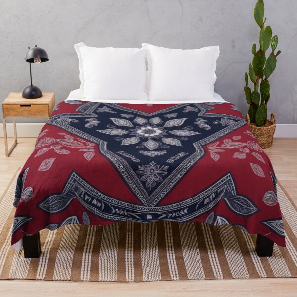 Item preview, RogerPattern - "Dynamic Fusion: Red, Blue, and White Bandana Print" designed and sold by RogerPattern.