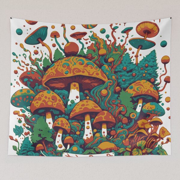 Item preview, Colorful mushrooms designed and sold by ocorvo.