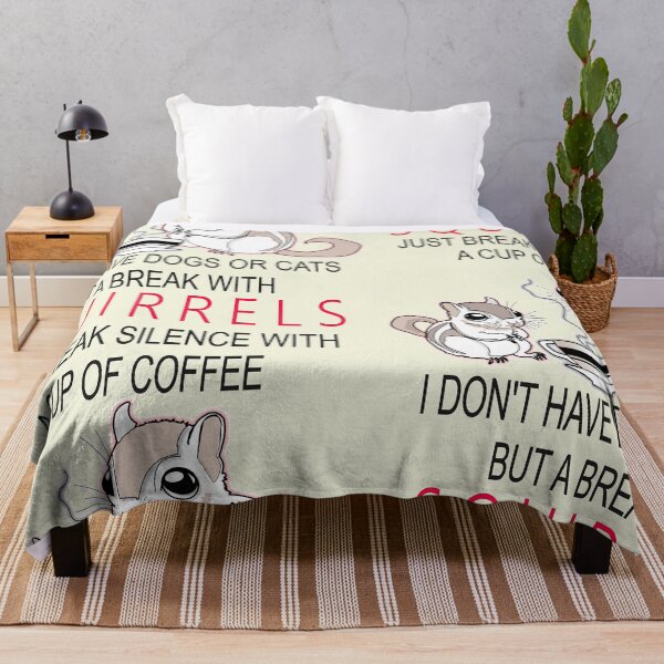 Item preview, I don't have dogs or cats but a break with squirrel and coffee, funny t-shirt, humor t-shirt, designed and sold by UXO2.