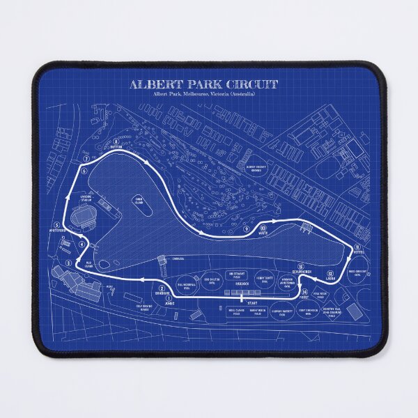Item preview, Albert Park Circuit (Blueprint) designed and sold by BGALAXY.