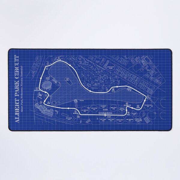 Item preview, Albert Park Circuit (Blueprint) designed and sold by BGALAXY.