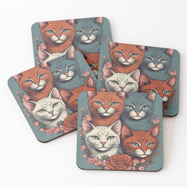 Item preview, The four cats designed and sold by saly55887.