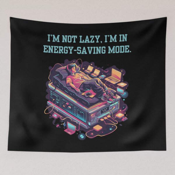 Item preview, Gym - I’m Not Lazy, I’m In Energy-Saving Mode. designed and sold by Marcin Kulka.