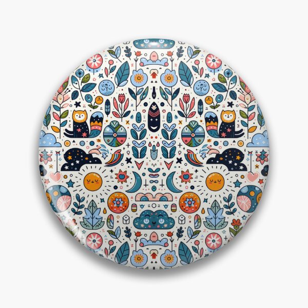 Item preview, Whimsical Nature and Celestial Animals Pattern designed and sold by FarBeyound.