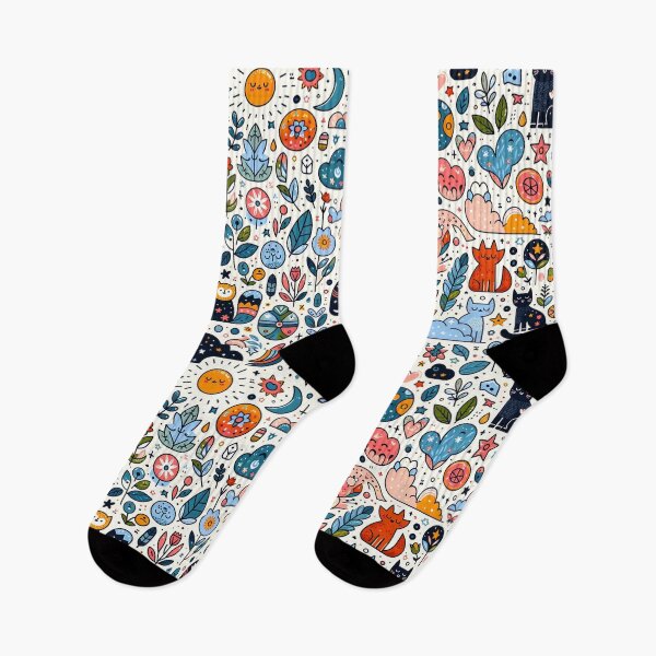 Item preview, Whimsical Nature and Celestial Animals Pattern designed and sold by FarBeyound.