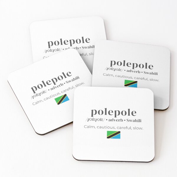 Item preview, Dictionary definition of the swahili word 'polepole' designed and sold by Firikokoz.