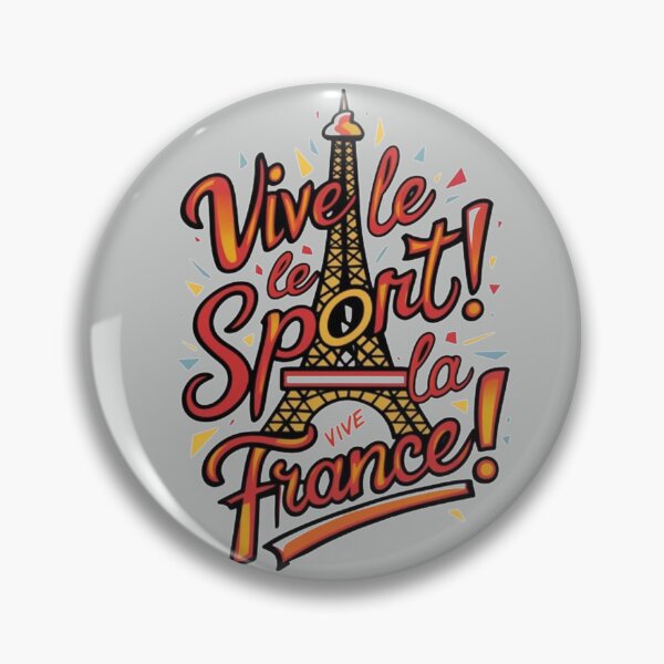 Artikelvorschau, Vive le Sport! Vive la France! Eiffelturm-Feier-Design entworfen und verkauft von DesigntshirtWB.