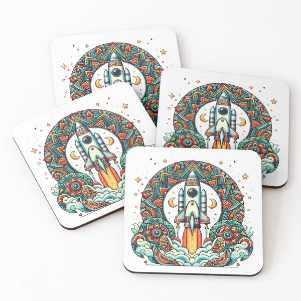 Item preview, ETHNIC PATTERNED ROCKET designed and sold by KoalaArtStudio.