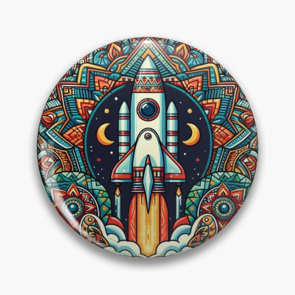 Item preview, ETHNIC PATTERNED ROCKET designed and sold by KoalaArtStudio.