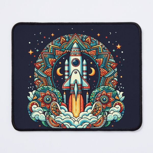 Item preview, ETHNIC PATTERNED ROCKET designed and sold by KoalaArtStudio.