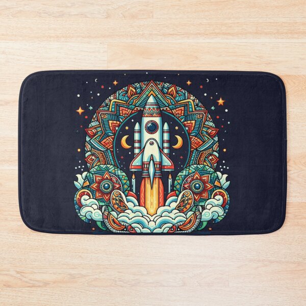 Item preview, ETHNIC PATTERNED ROCKET designed and sold by KoalaArtStudio.
