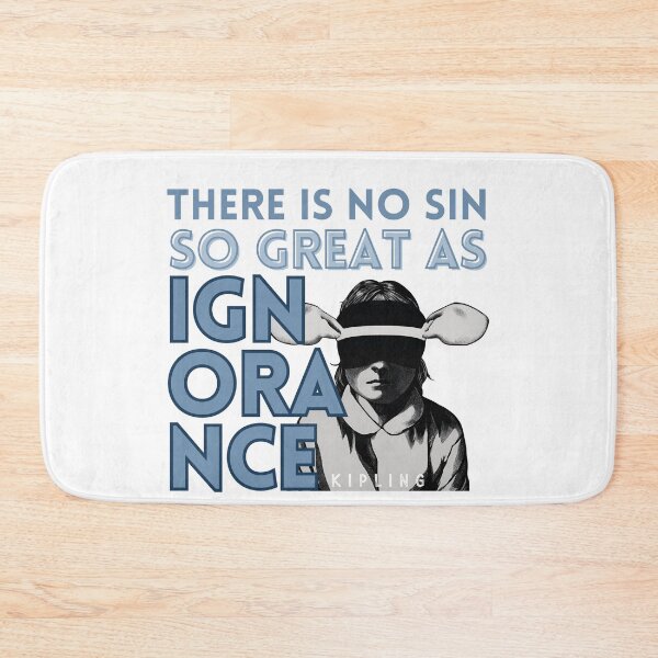 Item preview, Sin of Ignorance. Classic Books Kipling Quote donkey designed and sold by TheWriteHand.