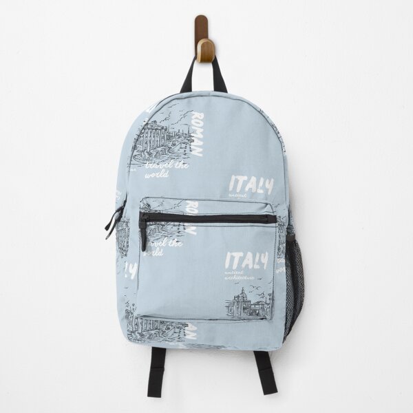 Item preview, Italy, Roman | Pastel Blue Background designed and sold by RM-Journey.