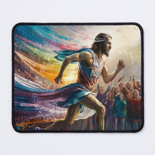 Item preview, "Christian Athlete ". Running Jesus funny  designed and sold by Obinne.